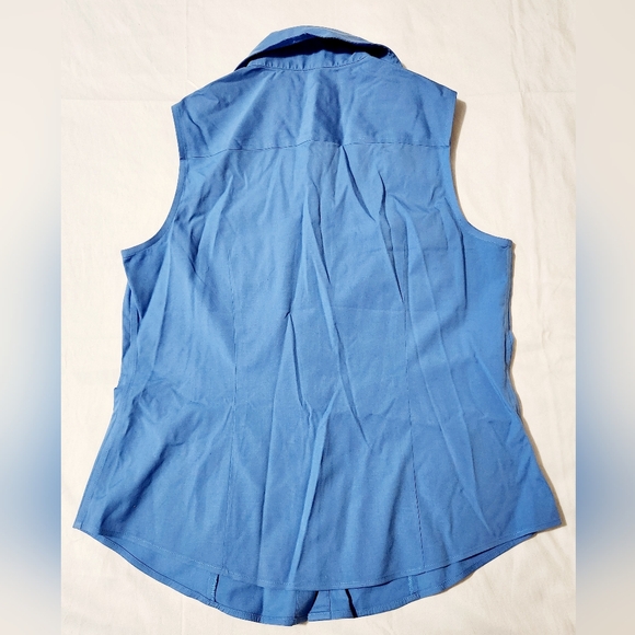 Talbots Sleeveless Dress Shirt - Picture 2 of 6